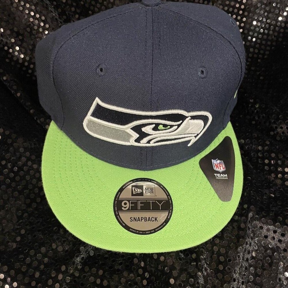 Seattle Seahawks New Era 59Fifty On Field Hat Snapback Blue/Green